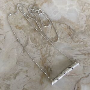Sterling Silver Wrap Pendant Necklace “Raven” by Gilbert Pat Coast Salish
